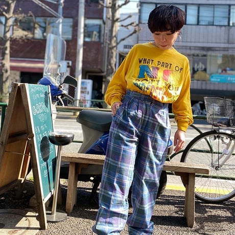 [USED] vintage ロンTee  YELLOW