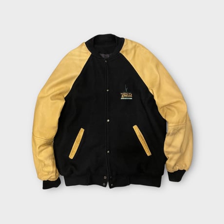 [USED] BLK & CREEM YELLOW レザー スタジャン🟡