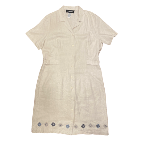 [USED] SAG HARBOR リネン開襟ワンピース