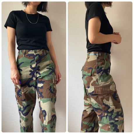 [USED] US MIRITALY  CAMO PANTS - WOODLAND-