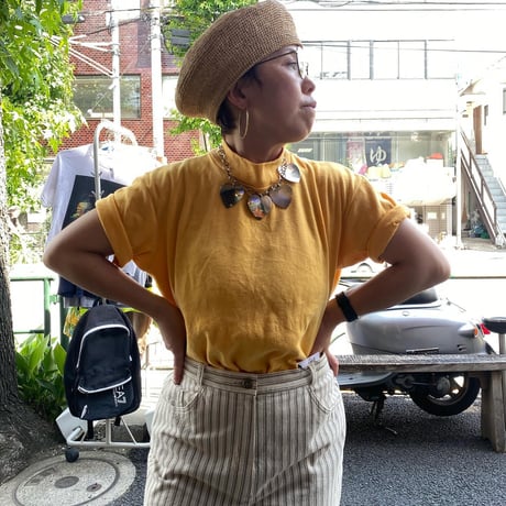 [USED]  Yellow モックネックTee  💛