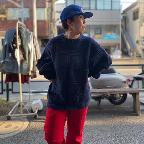 [USED] 90’s made in USA ネップニット