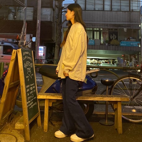 [USED] 70's EuroフレアPANTS / 細めNAVY