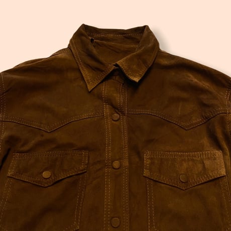 [USED] vintage スエード シャツ