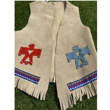 [USED] KIDS♡ vintage SUEDE VEST