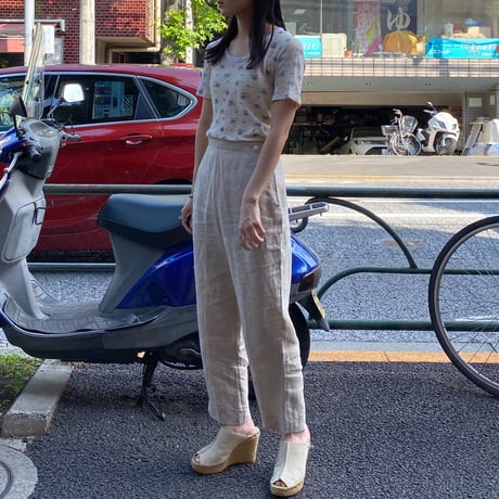 [USED] VINTAGE 花柄ワッフルTee🌷