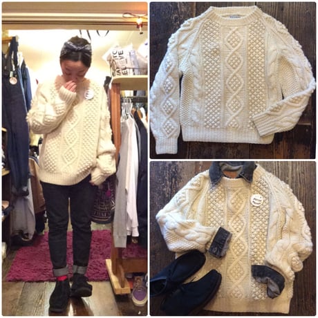 [USED] Vintaga Sears ケーブルニット