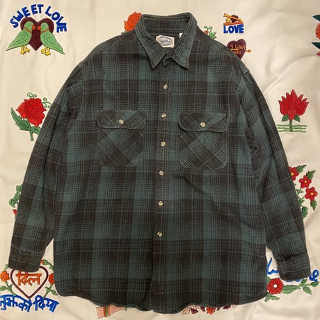 [USED] 渋めGREEN CHECK HEAVYネル