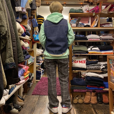 [USED] Sears "ROEBUCKS" ボアデニムVEST♡