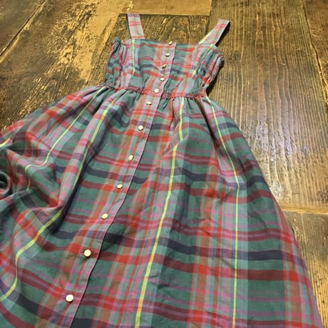 [DEADSTOCK] フレアチェック柄ワンピース