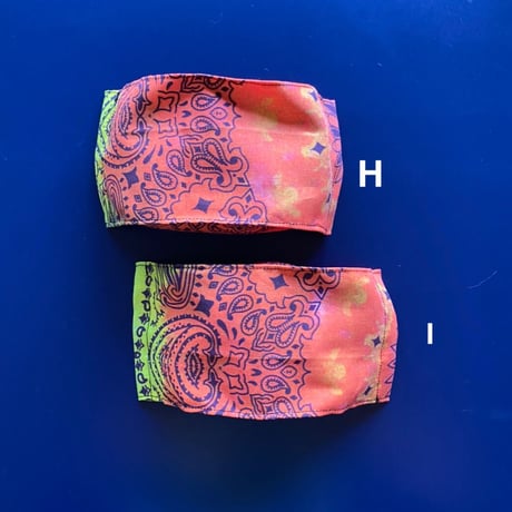 [PERO] リメイク マスク (TIE DYE) ORENGE /GREEN