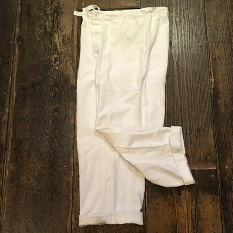[USED] チェコ軍  コックパンツ WHITE
