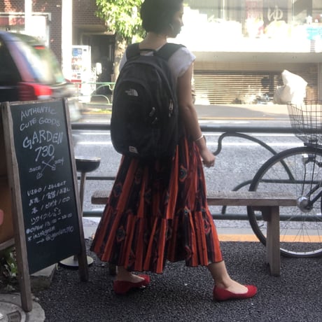 [USED] ネイティブ柄ロングスカート