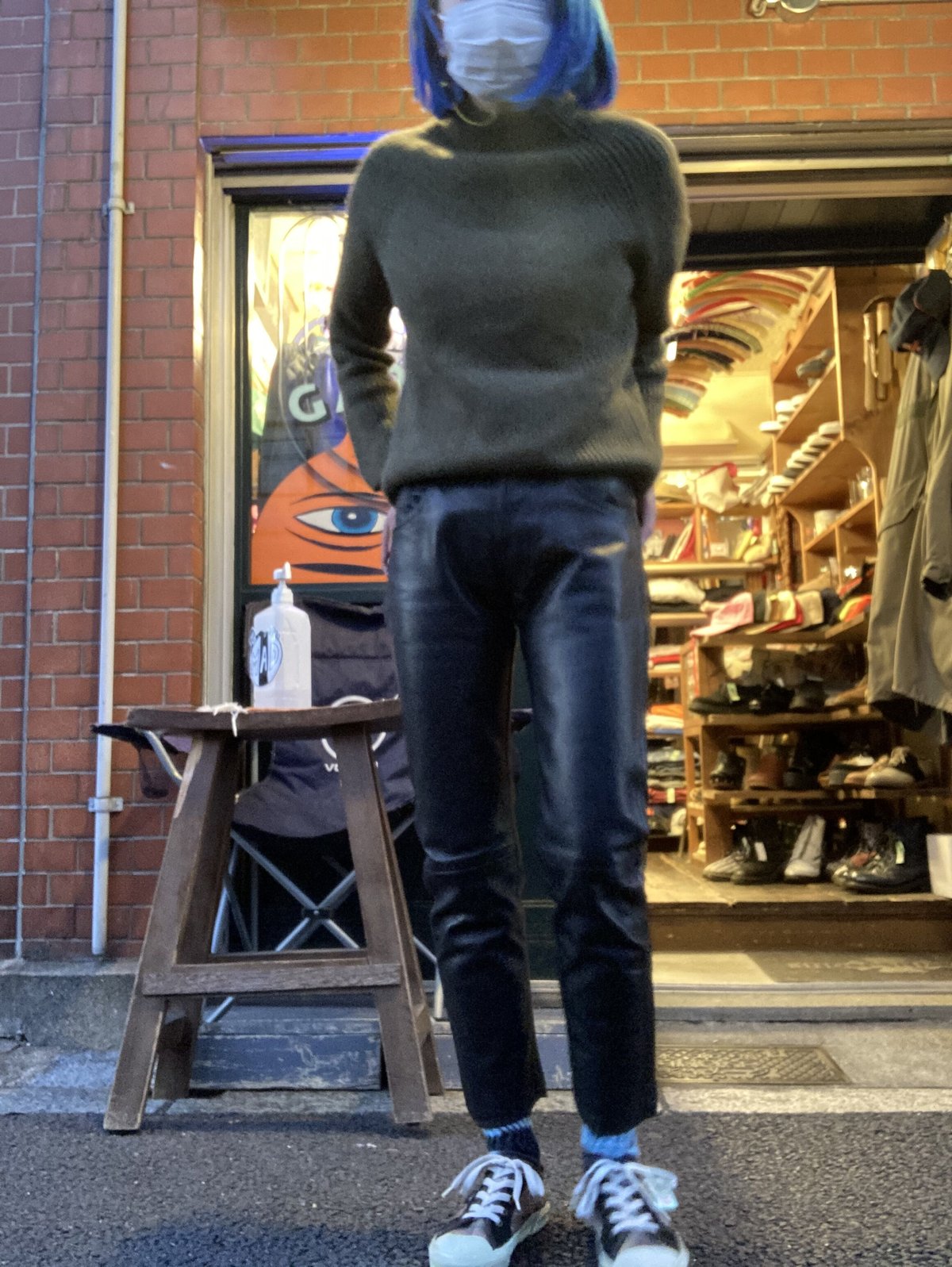 アニエスベー レザーパンツ 正規品 90s agnes b leather pants | tamago store