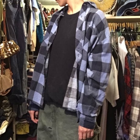 [USED] いい色ブルー コットンネルシャツ