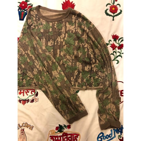 [GARDEN-works ]  SHORT  ロン Tee  "Real Tree  CAMO "