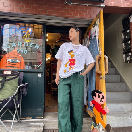 [USED] Green 光沢 イージー pants