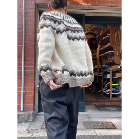 [USED] Wool ノルディック柄 カーディガン