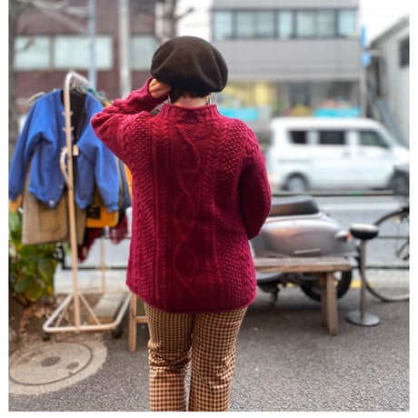 [USED] モックネック♡ ケーブル ニット 💙