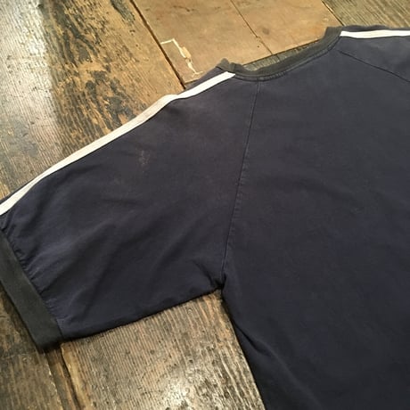 [USED] ドラゴンプリント袖ラインTシャツ