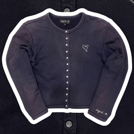 [USED]アニエスb. ♡sweat カーディガン