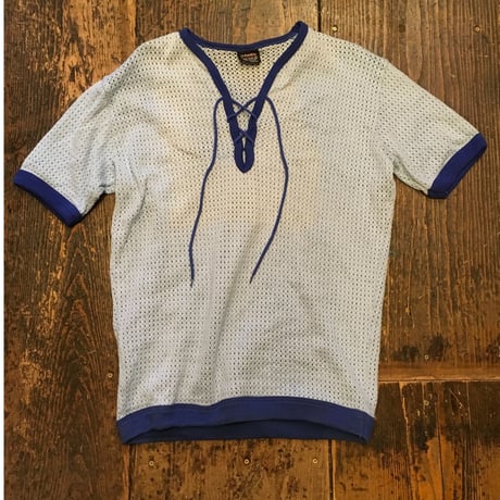 [USED] かわいい！編み上げS/S cottonニット