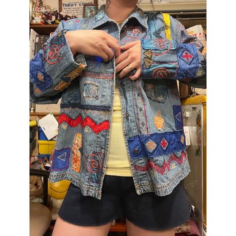 [USED]パッチワークデニムジャケット