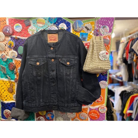 [USED] Levis Ladys BLACK DENIM JKT