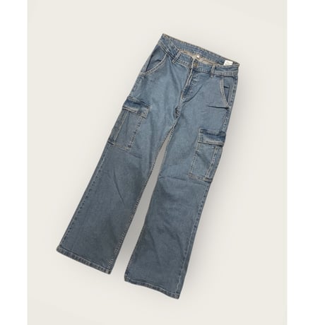 [USED] フレア DENIM CARGO PANTS