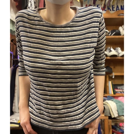 [USED]ボーダー 七分袖ロンtee