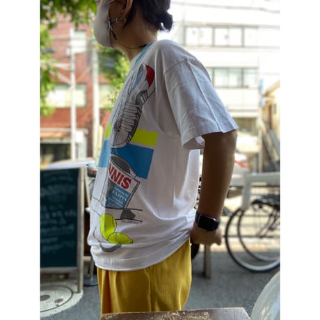 [USED] vintage 騙し絵Tee TENNIS