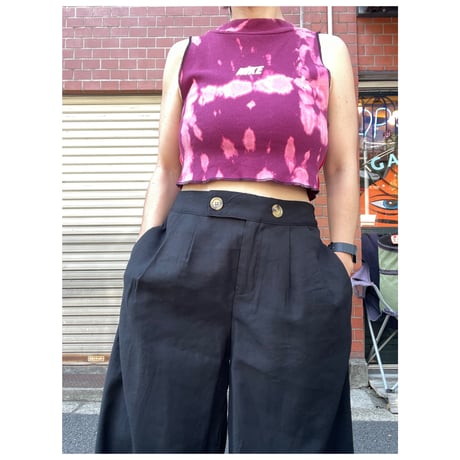 [USED]フロッキープリント ノースリーブ TOPS