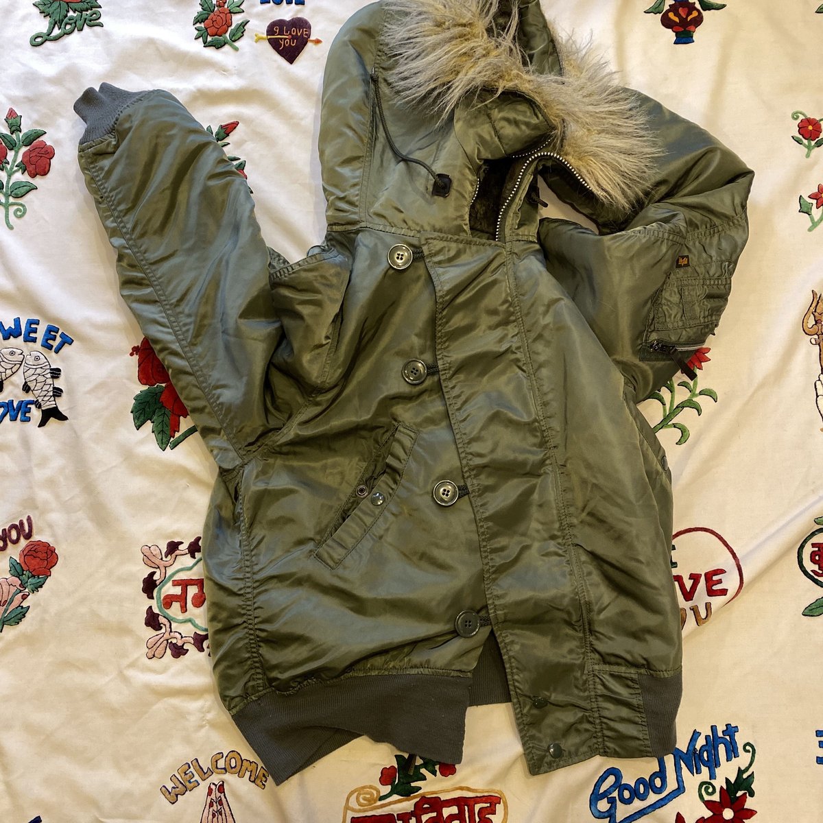 USED] OLD N-2B JKT made in USA. OLIVE | garde 