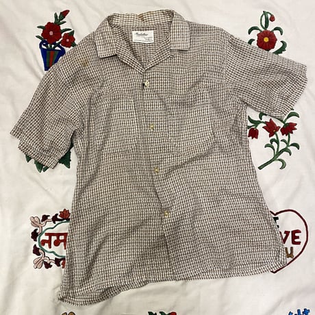 [USED] 60's VINTAGE OPEN-COLLAR SHIRT♡