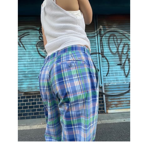 [USED］Ralph Lauren RLXチェックPANTS