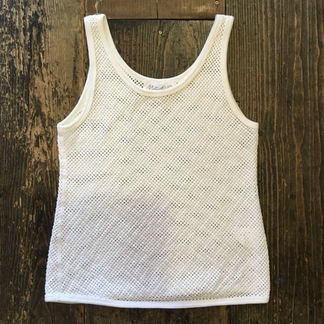 [USED]white  メッシュタンクトップ