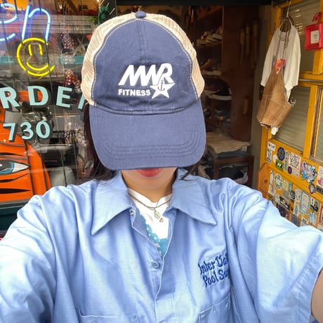 [USED]good navy mesh fitness club CAP ⚓️ 👔