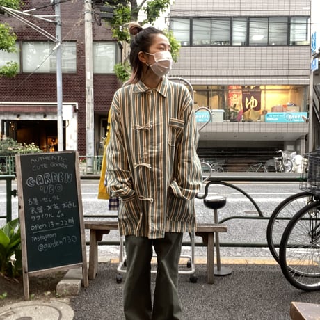[DEADSTOCK]Stripe Sleeping SHIRTS