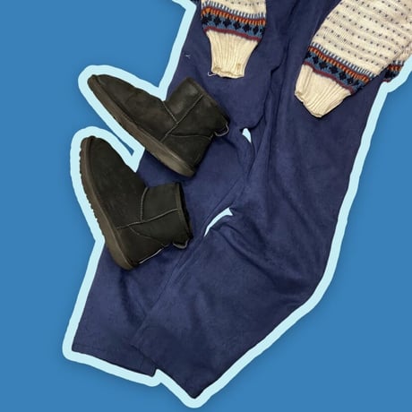 [USED] Fake SUEDE🫐イージーパンツ