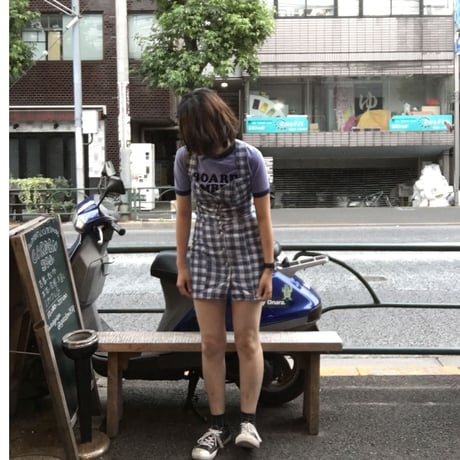 [USED]  チェック柄 COTTON タイトミニワンピース