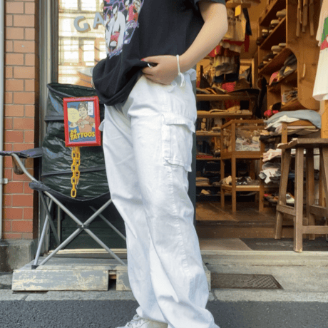 [USED]  白☠️CARGO PANTS