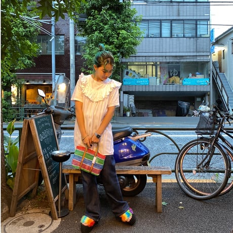 [USED] 厚底 レインボーサンダル