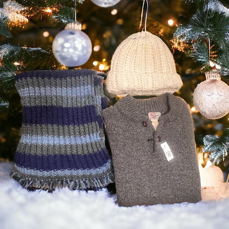 [USED] "L.L.Bean"button  knit