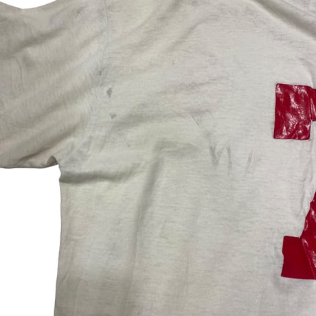[USED] old russel Vネック BORO tee
