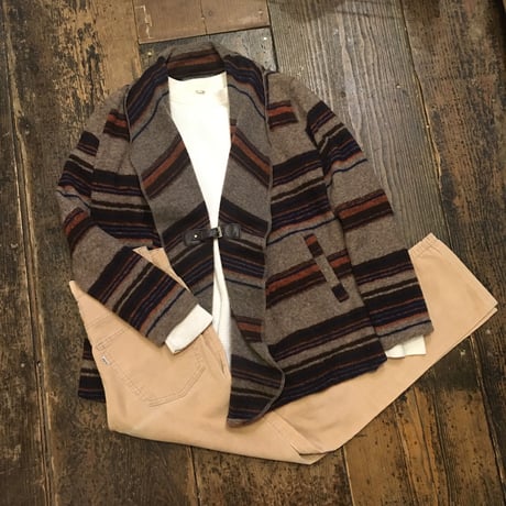 [USED] ベルト付ショールJK