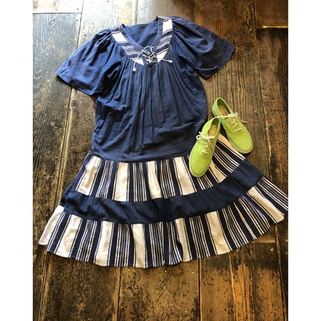 [USED] 爽やか〜COTTON フレアワンピース