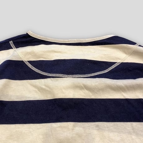 [USED] ヘンリーネック ボーダーTee