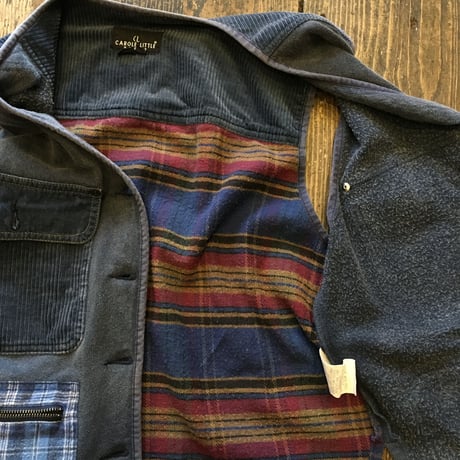 [USED] パッチワーク ネル ベスト♡ Made in U.S.A.
