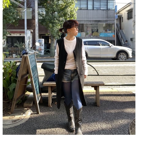 [USED] WOOL 前開きワンピース