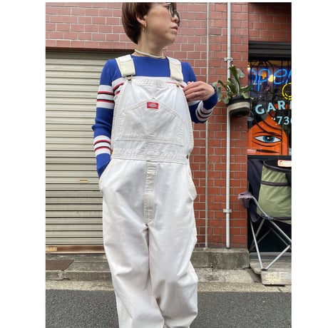 [USED] White♡ Dickies OVERALL